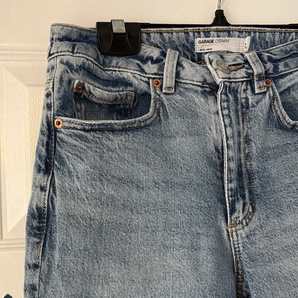 Garage Blue Straight Leg High-Waisted Jeans - Picture 3 of 7